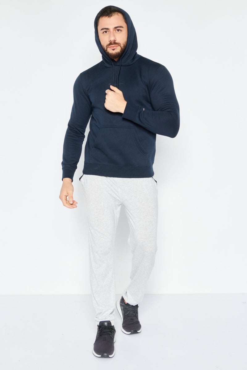 Champion Men Sportswear Fit Long Sleeves Outdoors Sweatshirts, Navy - Image 2